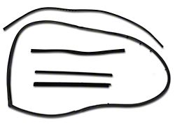 OPR Window Channel Seal Kit for Movable Vent; Passenger Side (87-95 Jeep Wrangler YJ)