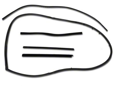 Window Channel Seal Kit for Movable Vent; Passenger Side (87-95 Jeep Wrangler YJ)