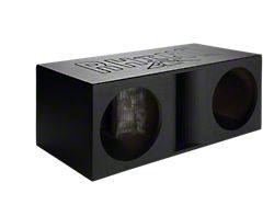 Rhino Box Dual 12-Inch Horn Ported Subwoofer Box; Poly Coated (Universal; Some Adaptation May Be Required)