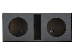 Rhino Box Dual 8-Inch Slot Ported Subwoofer Box; Poly Coated (Universal; Some Adaptation May Be Required)