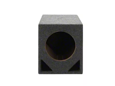 Rhino Box Single 10-Inch Double Ported Subwoofer Box; Carpeted (Universal; Some Adaptation May Be Required)
