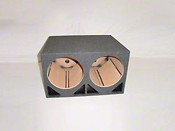 Rhino Box Dual 12-Inch Double Ported Subwoofer Box; Carpeted (Universal; Some Adaptation May Be Required)