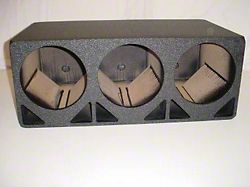 Rhino Box Triple 15-Inch Double Ported Subwoofer Box; Poly Coated (Universal; Some Adaptation May Be Required)