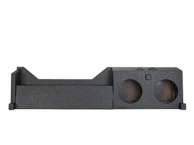 Rhino Box Dual 8-Inch Down Firing Subwoofer Box; Poly Coated (05-12 Frontier Crew Cab)