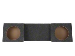Rhino Box Dual 10-Inch Behind Seat Subwoofer Box; Poly Coated (Universal; Some Adaptation May Be Required)