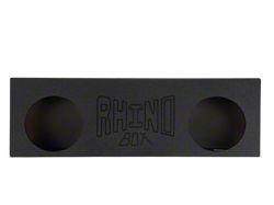 Rhino Box Dual 12-Inch Slot Ported Subwoofer Box; Poly Coated (Universal; Some Adaptation May Be Required)