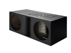 Rhino Box Dual 15-Inch Horn Ported Subwoofer Box; Poly Coated (Universal; Some Adaptation May Be Required)