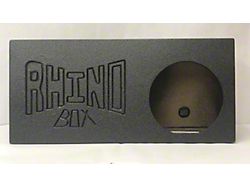 Rhino Box Single 10-Inch Slot Ported Subwoofer Box; Poly Coated (Universal; Some Adaptation May Be Required)