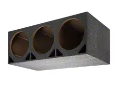 Rhino Box Triple 12-Inch Double Ported Subwoofer Box; Carpeted (Universal; Some Adaptation May Be Required)