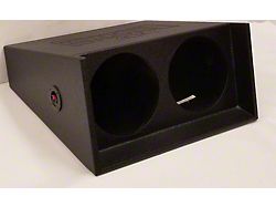 Rhino Box Dual 10-Inch Down Fire Subwoofer Box; Poly Coated (76-86 Jeep CJ7)