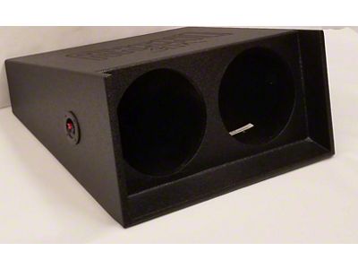 Rhino Box Dual 10-Inch Down Fire Subwoofer Box; Poly Coated (76-86 Jeep CJ7)