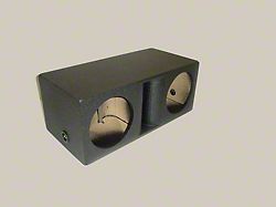 Rhino Box Dual 10-Inch Horn Ported Subwoofer Box; Poly Coated (Universal; Some Adaptation May Be Required)