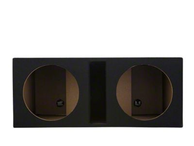 Rhino Box Dual 12-Inch Slot Ported Subwoofer Box; Carpeted (Universal; Some Adaptation May Be Required)