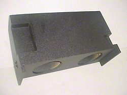 Rhino Box Jumbo Dual 10-Inch Down Fire Subwoofer Box; Poly Coated (76-86 Jeep CJ7)