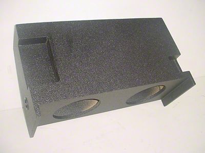 Rhino Box Jumbo Dual 10-Inch Down Fire Subwoofer Box; Poly Coated (76-86 Jeep CJ7)