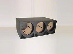 Rhino Box Triple 12-Inch Double Ported Subwoofer Box; Poly Coated (Universal; Some Adaptation May Be Required)