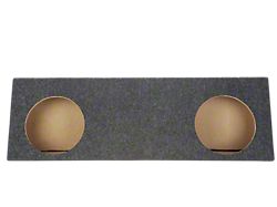 Rhino Box Dual 10-Inch Behind Seat Subwoofer Box; Carpeted (Universal; Some Adaptation May Be Required)