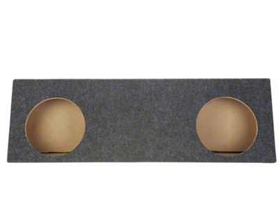 Rhino Box Dual 10-Inch Behind Seat Subwoofer Box; Carpeted (Universal; Some Adaptation May Be Required)