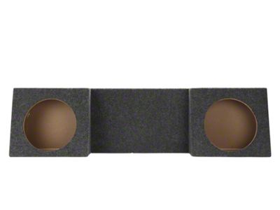Rhino Box Dual 10-Inch Behind Seat Subwoofer Box; Poly Coated (Universal; Some Adaptation May Be Required)