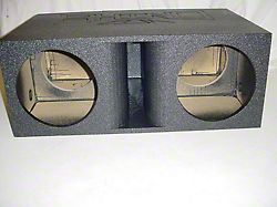 Rhino Box Dual 10-Inch Super Bass Horn Ported Subwoofer Box; Poly Coated (Universal; Some Adaptation May Be Required)