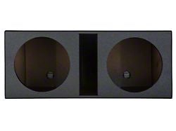 Rhino Box Dual 12-Inch Slot Ported Subwoofer Box; Poly Coated (Universal; Some Adaptation May Be Required)