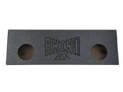 Rhino Box Dual 8-Inch Behind Seat Subwoofer Box; Poly Coated (Universal; Some Adaptation May Be Required)