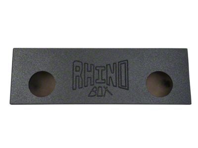 Rhino Box Dual 8-Inch Behind Seat Subwoofer Box; Poly Coated (Universal; Some Adaptation May Be Required)