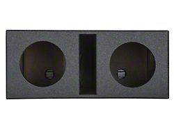 Rhino Box Dual 8-Inch Slot Ported Subwoofer Box; Poly Coated (Universal; Some Adaptation May Be Required)