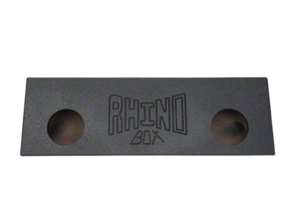 Rhino Box Dual 8-Inch Slot Ported Subwoofer Box; Poly Coated (Universal; Some Adaptation May Be Required)