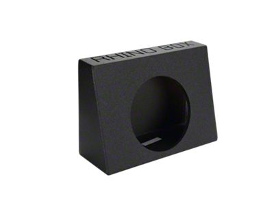 Rhino Box Single 10-Inch Behind Seat Subwoofer Box; Poly Coated (Universal; Some Adaptation May Be Required)