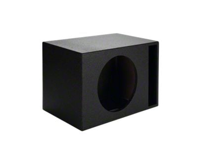 Rhino Box Single 10-Inch Slot Ported Subwoofer Box; Poly Coated (Universal; Some Adaptation May Be Required)