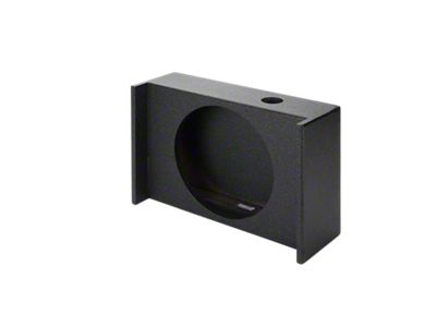 Rhino Box Single 10-Inch Under Rear Seat Down Fire Subwoofer Box; Poly Coated (Universal; Some Adaptation May Be Required)