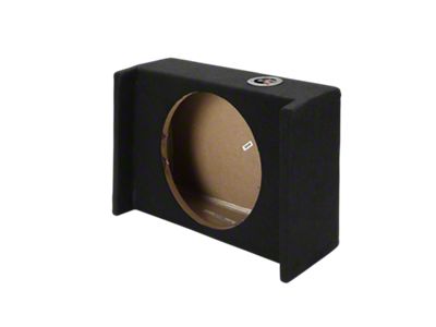 Rhino Box Single 12-Inch Under Rear Seat Down Fire Subwoofer Box; Carpeted (Universal; Some Adaptation May Be Required)