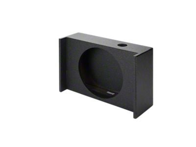Rhino Box Single 12-Inch Under Rear Seat Down Fire Subwoofer Box; Poly Coated (Universal; Some Adaptation May Be Required)