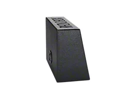 Rhino Box Single 8-Inch Behind Seat Subwoofer Box; Poly Coated (Universal; Some Adaptation May Be Required)