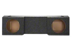 Rhino Box Dual 12-Inch Down Firing Subwoofer Box; Carpeted (04-13 Titan Crew Cab)