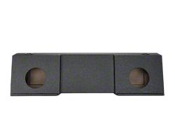 Rhino Box Dual 8-Inch Down Firing Subwoofer Box; Poly Coated (04-13 Titan Crew Cab)