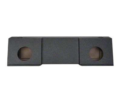 Dual 8-Inch Down Firing Subwoofer Box; Poly Coated (04-13 Titan Crew Cab)