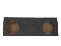 Dual 10-Inch Behind Seat Subwoofer Box; Carpeted (11-13 Tundra CrewMax)