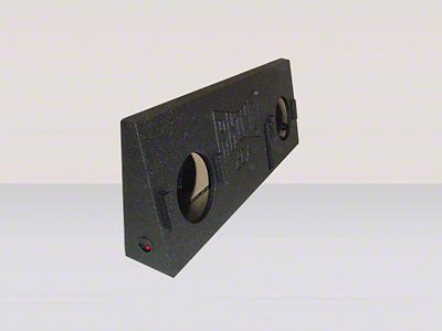 Rhino Box Dual 10-Inch Behind Seat Subwoofer Box; Poly Coated (14-25 Tundra Double Cab, CrewMax)