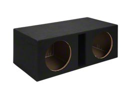 Rhino Box Dual 10-Inch Slot Ported Subwoofer Box; Carpeted (Universal; Some Adaptation May Be Required)