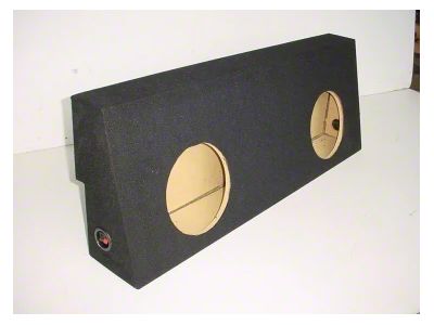 Rhino Box Dual 12-Inch Behind Seat Subwoofer Box; Carpeted (08-10 Tundra CrewMax)