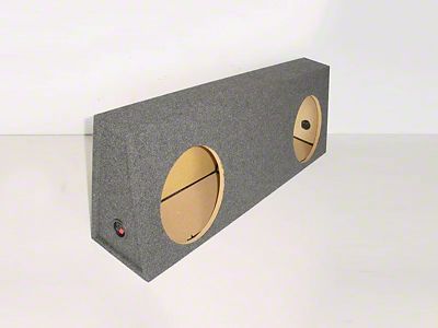 Rhino Box Dual 12-Inch Behind Seat Subwoofer Box; Carpeted (11-13 Tundra CrewMax)