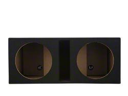 Rhino Box Dual 12-Inch Slot Ported Subwoofer Box; Carpeted (Universal; Some Adaptation May Be Required)
