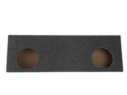 Rhino Box Dual 12-Inch Slot Ported Subwoofer Box; Carpeted (Universal; Some Adaptation May Be Required)