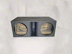 Rhino Box Dual 12-Inch Super Bass Horn Ported Subwoofer Box; Poly Coated (Universal; Some Adaptation May Be Required)