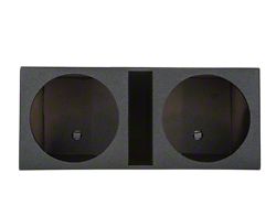 Rhino Box Dual 15-Inch Slot Ported Subwoofer Box; Poly Coated (Universal; Some Adaptation May Be Required)