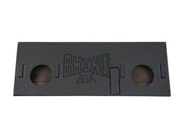 Rhino Box Dual 8-Inch Behind Seat Subwoofer Box; Poly Coated (14-25 Tundra Double Cab, CrewMax)