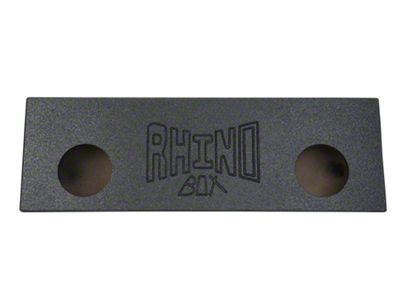 Rhino Box Dual 8-Inch Behind Seat Subwoofer Box; Poly Coated (Universal; Some Adaptation May Be Required)