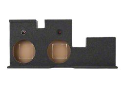 Dual 8-Inch Down Firing Subwoofer Box; Carpeted (07-13 Tundra Double Cab)